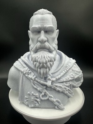Ivan the Terrible Bust 12 13 Stone Style Russian Tsar Statue 3d Printed