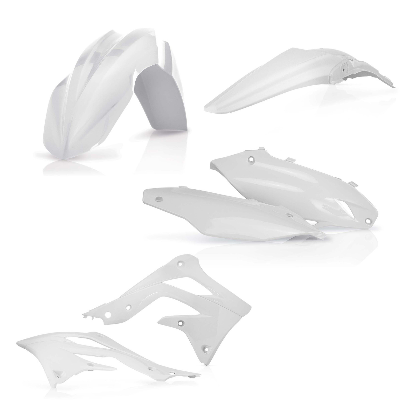 Plastic Kit Fits Kawasaki KXF KX450F 13-15 White