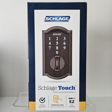 Schlage Touch Camelot Aged Bronze Electronic Keyless Touchscreen Deadbolt NEW