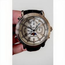 Calvaneo 1583 Estemia Diamond Stahl Chronograph Mondphase Quarz