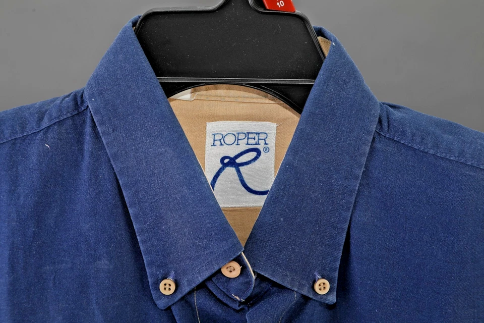 Camisa Roper Vintage Para Hombre Grande Abotonada Western Rodeo Vaquero Azteca XL Foto 4 de 4