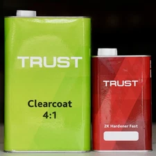 Trust 2K High Gloss 4:1 Clear coat Gallon W/ FAST Hardener! Automotive Clearcoat