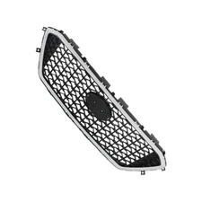 Front Upper Grille Chrome Honeycomb W/O Sensor Hole For Hyundai Sonata 2015-2017