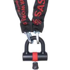 SAS Heavy-Duty 10mm D Shackle Chain and Padlock - 1.5 Metres