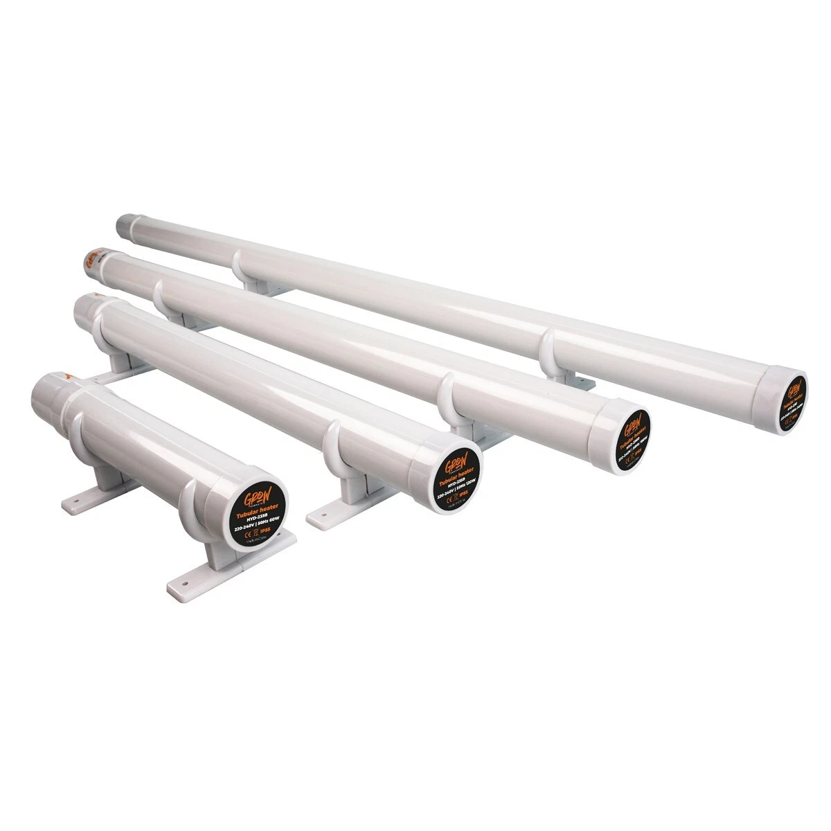 Tubular Tube Heater with Built In Thermostat Greenhouse Garage Bathroom  Mounted | eBay