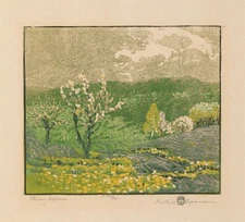 Cherry Bloom By Gustave Baumann - Quality Matte Print - FRAME ME