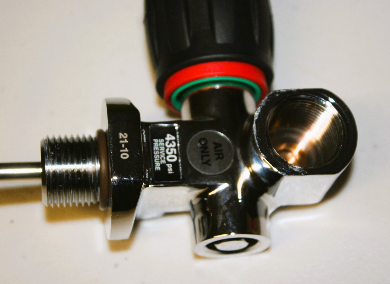 XS Scuba 7/814 UNF DIN Valve scuba diving tank 4350 psi great shape