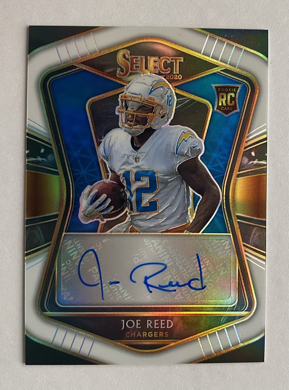 Joe Reed Panini Select Rookie Signatures #JRE White