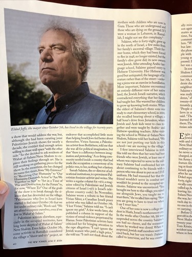 The New Yorker Magazine ‘Letter From Israel’ June 17, 2024 - Picture 5 of 7