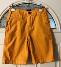 Gap Youth Sz 10 Chino Shorts Orange 100 Cotton