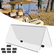 Folding Golf Cart PC Clear Windshield Windscreen For Club Car DS 1982-2000.5