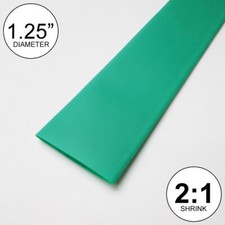 1.25" ID Green Heat Shrink Tube 2:1 ratio wrap 2x24"  4 feet inch/ft/to 30mm