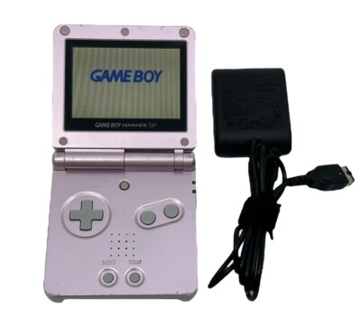 Nintendo Game Boy Advance GBA SP Pearl Pink AGS-101 GBA w/Charger