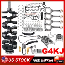 Engine Rebuild Overhaul Kit Fit Hyundai for KIA G4KJ 2.4L w/Crankshaft/ Con Rods