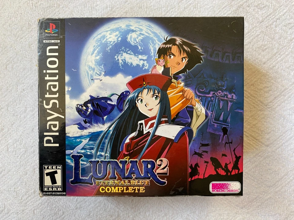 Lunar 2 Eternal Blue PS1 - NTSC-U/C USA VGC Art Book Map Soundtrack Medallion - Image 2 of 4