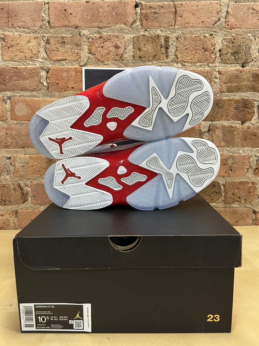23 Air Jordan 6-17-23 White Red MEN DC7330-106 GS DM1159-106 | eBay