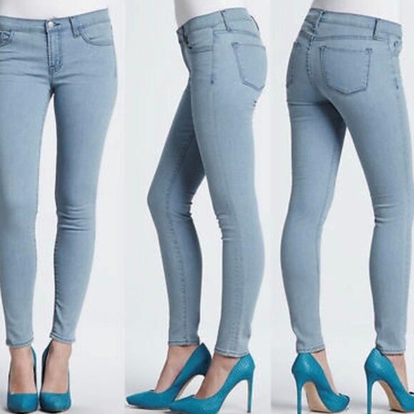 WOMENS J BRAND SKINNY LEG JEANS SZ 29 BEAUTIFUL BLUE