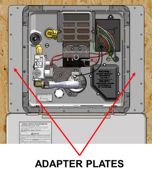 Dometic 94016 RV Water Heater Door Conversion Kit 6 Gal. White | eBay