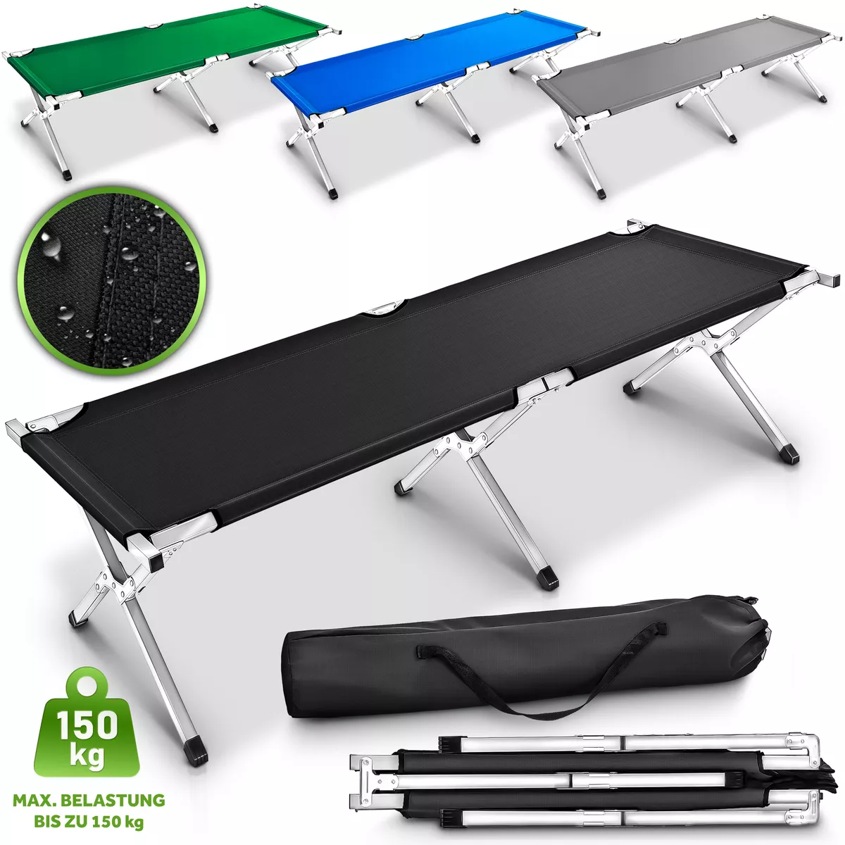 Aluminium camp bed cheap