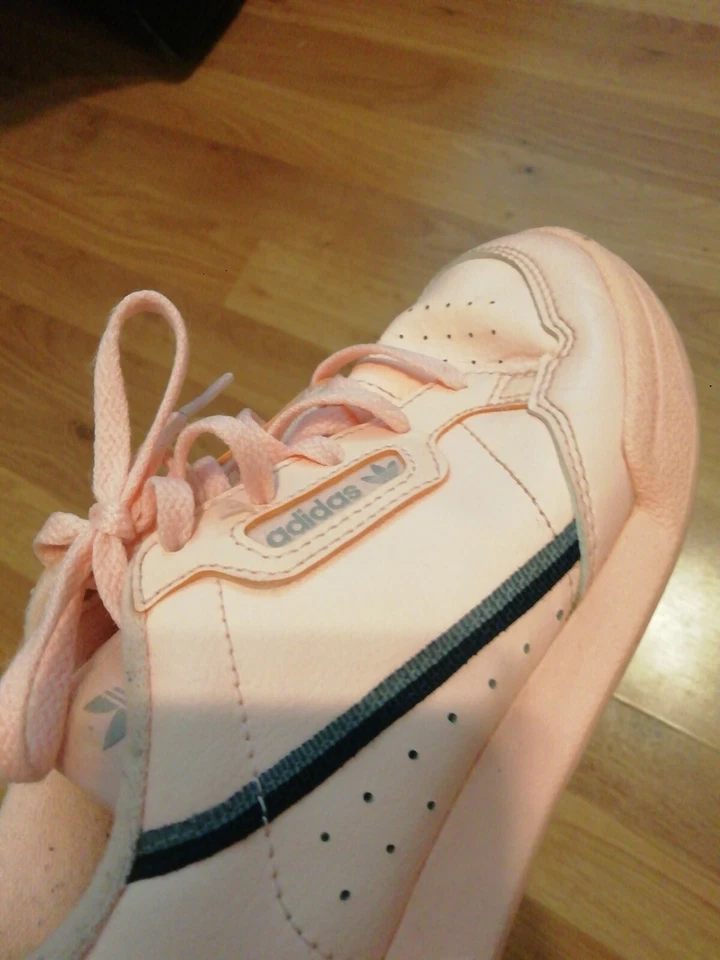 Womens Adidas Originals Continental 80 Trainers UK Size 1 EU 33 VGC - Image 3 of 4