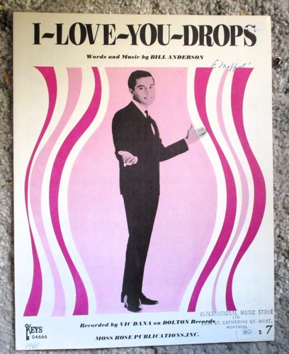 I-Love-You-Drops - Vic Dana - Noten