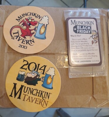 Munchkin Tavern Promo Coasters 2013 2014 Black Friday Unopened Pack