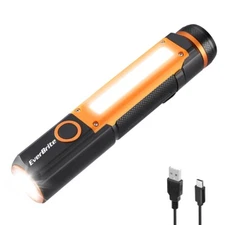 EverBrite 500 Lumens Rechargeable LED Flashlight Pocket Flashlight w/USB-C Cable