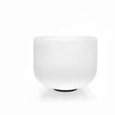 Sacral Chakra D Note Quartz Frosted Crystal Singing Bowl 8 inch 8 D