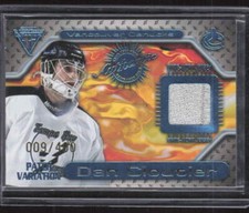 2000-01 Pacific Titanium #148 Dan Cloutier Game-Used Gear Patch Variation /400