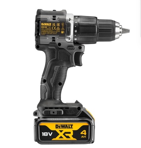 DeWalt 100 Year 18V XR Compact Brushless Combi Drill Kit 2 x 4.0Ah - Picture 2 of 3