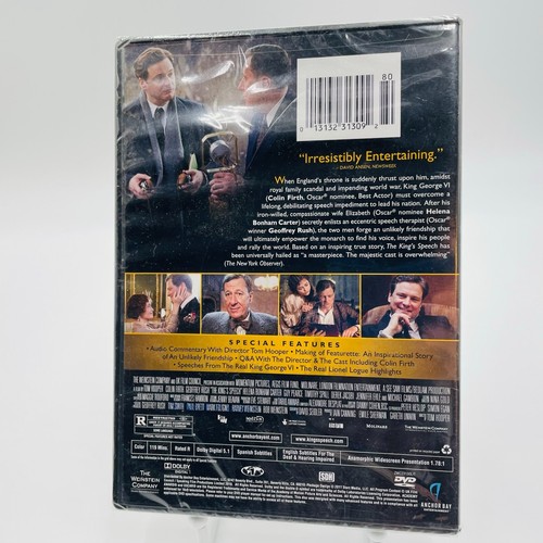 The King's Speech DVD 2011 Movie Film Widescreen Drama BRAND NEW FACTORY SEALED - Picture 2 of 4