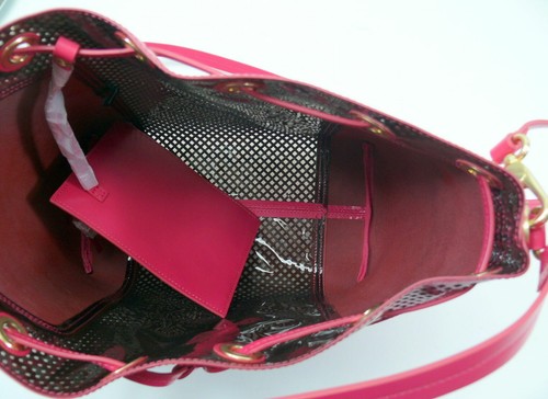Foley & Corinna tote Perf w/Pouch Clio Bucket Women Rose T NWOT $375 - Picture 4 of 5