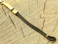 Duchess Rolled Gold Plate / Nylon Deployment Loop End Unused NOS Watch Band Long