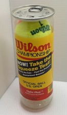 Vintage New Sealed Wilson Championship Tennis Balls Orange Yellow Optic Plus