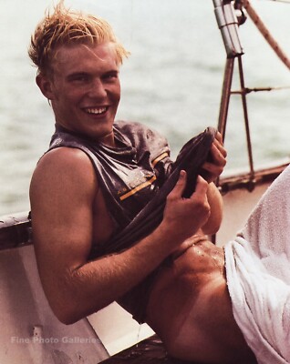 2001 Vintage BRUCE WEBER Male Nude Man Sailing Boating Nautical Photo