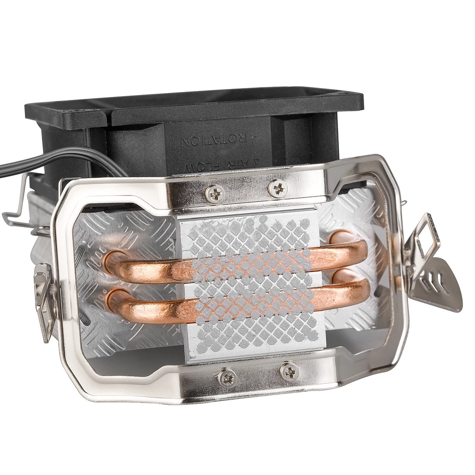 80mm CPU Fan Aluminum Heatsink Copper Pipe LGA1156 Processor 3pin PWM 2200RPM - Image 2 of 4