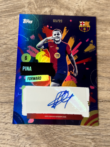 Topps© FC Barcelona Team Set 2024-25 ● Pina Auto /99