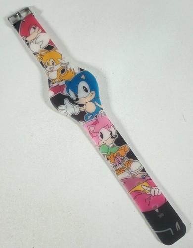 Accutime Sega Sonic The Hedgehog And Friends Kids Watch All Over Graphic - RARE!
