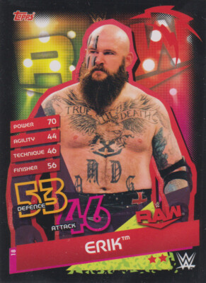 Karte 18 - Erik - RAW - Slam Attax Reloaded (2020)