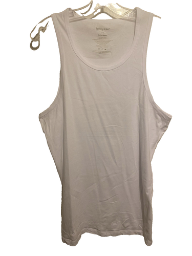 Tommy John Men's White Cotton Basics Tank Top Sleeveless Size Large NWOT