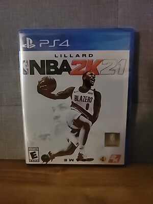 NBA 2K21 ~ Play Station 4 LILLARD Brand New Factory Sealed Basketball Game 