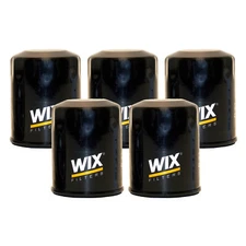 Wix Set of 5 Engine Motor Oil Filters For Ford Kia Mazda Polaris L4