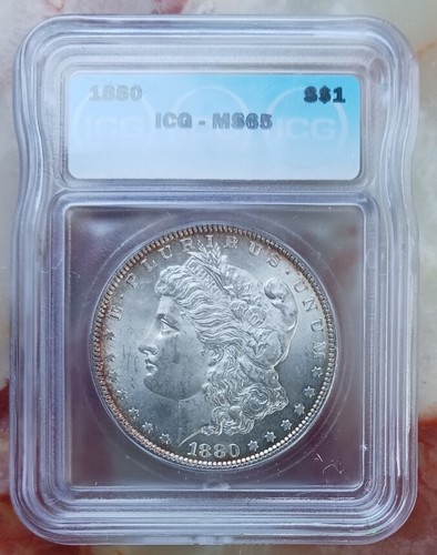 1880 ICG MS65 Morgan Silver Dollar.  LOW SHIPPING!!