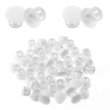 50 Pcs 1/4 Inch Plastic Hole Plugs Flush Type Hole Plug Snap In End Cap