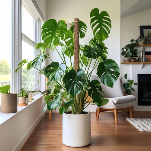 Moss Pole for Plants 27.5" inches (2 Pack) Monstera Plant Support for Plant - Picture 5 of 8