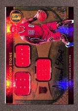 2016-17 Panini Gold Standard Jersey Triple #294 Diamond Stone Rookie Auto /99