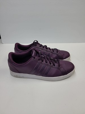 Adidas NEO Merlot Purple Fashion Sneaker Women's Size 10 Cloudfoam Footbed Lace
