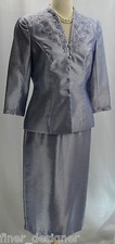 Alex Evenings formal Mother of the bride jacket cocktail suit lilac dress 6P