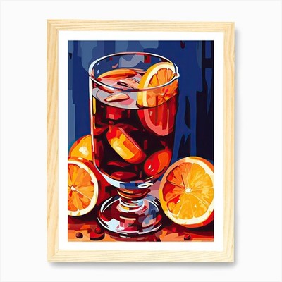 Mulled Wine, Gluhwein, Christmas ar Framed Wall Art Poster Canvas Print Picture