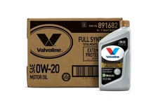 Valvoline Extended Protection Full Synthetic Motor Oil SAE 0W-20 1 QT, Case of 6